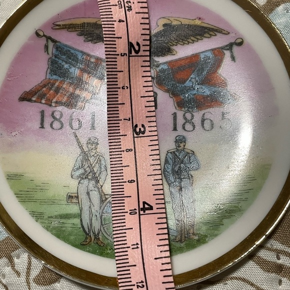 Vintage 1861-1865 Civil War Centennial Plate 4 1/2' Plate - Picture 5 of 7